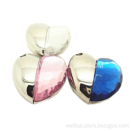 Crystal Heart USB Flash Memory for The Valentine's Day's Gift